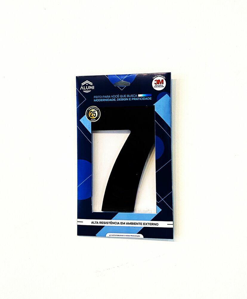 NUMERO RESIDENCIA 13CM ACM 7 PRETO .