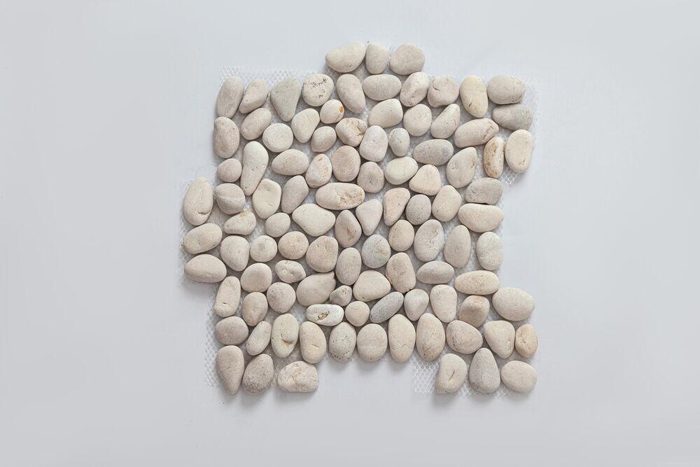 Seixo Branco Fosco 30,5x30,5cm Glass Mosaic