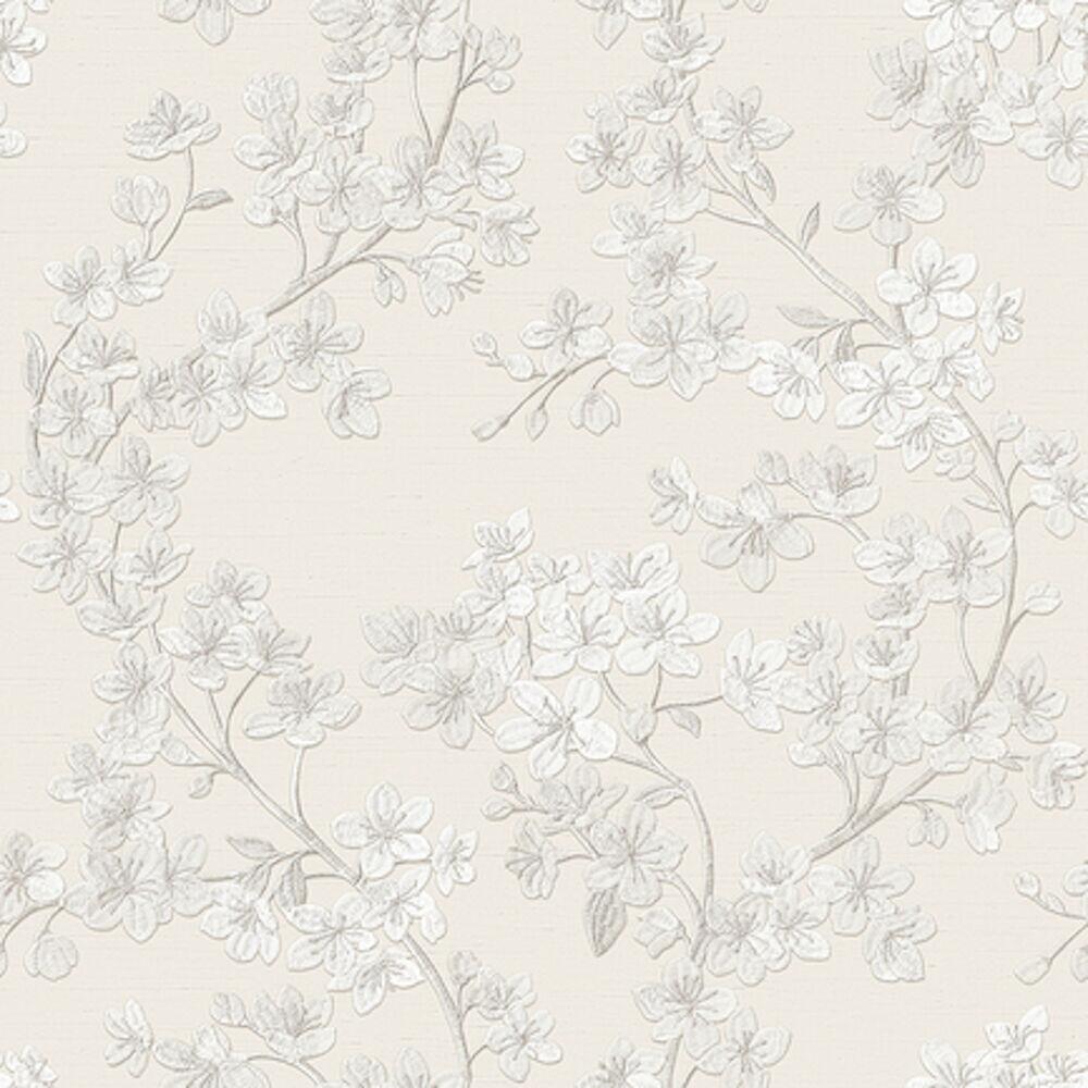 Papel Parede Non Woven Floral Neutro Interno 53cmx10m Tokfix