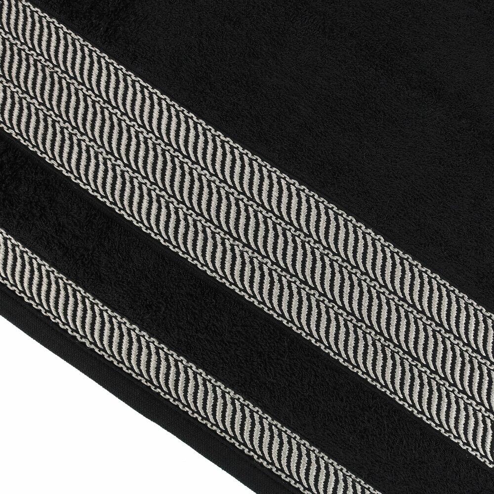 TOALHA BANHAO 80CM X 1,50CM SIENA PRETO .