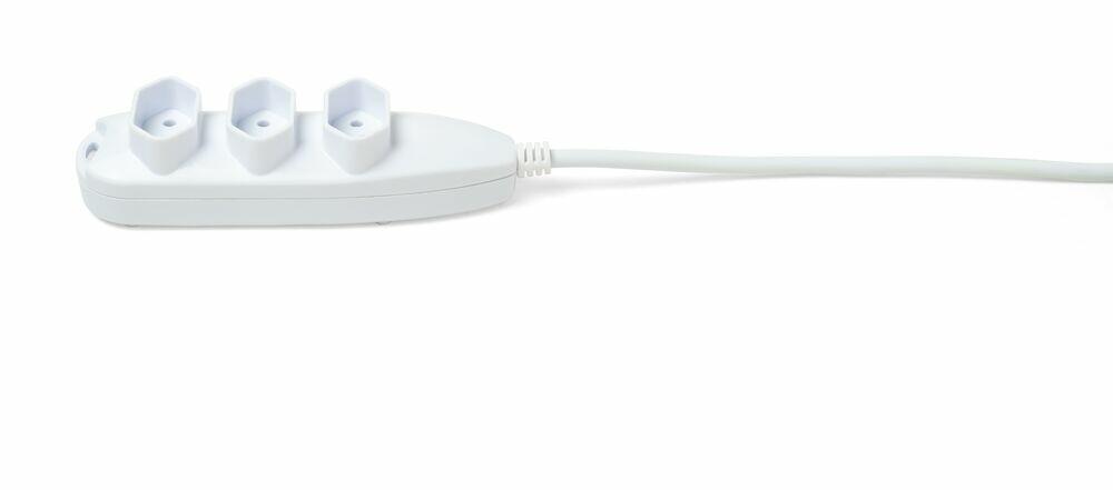Extensão 5m 3 tomadas 2p+t 10a 3005 Branco Intelbras