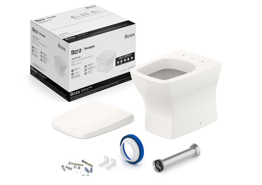 Kit Bacia Convencional Boss Beige Roca Louças
