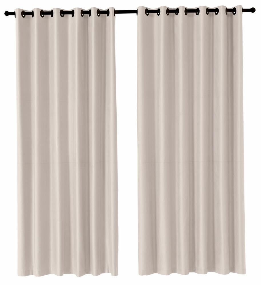 Cortina Corta Luz de Tecido Liso Areia 2,60x1,70m Bella Janela