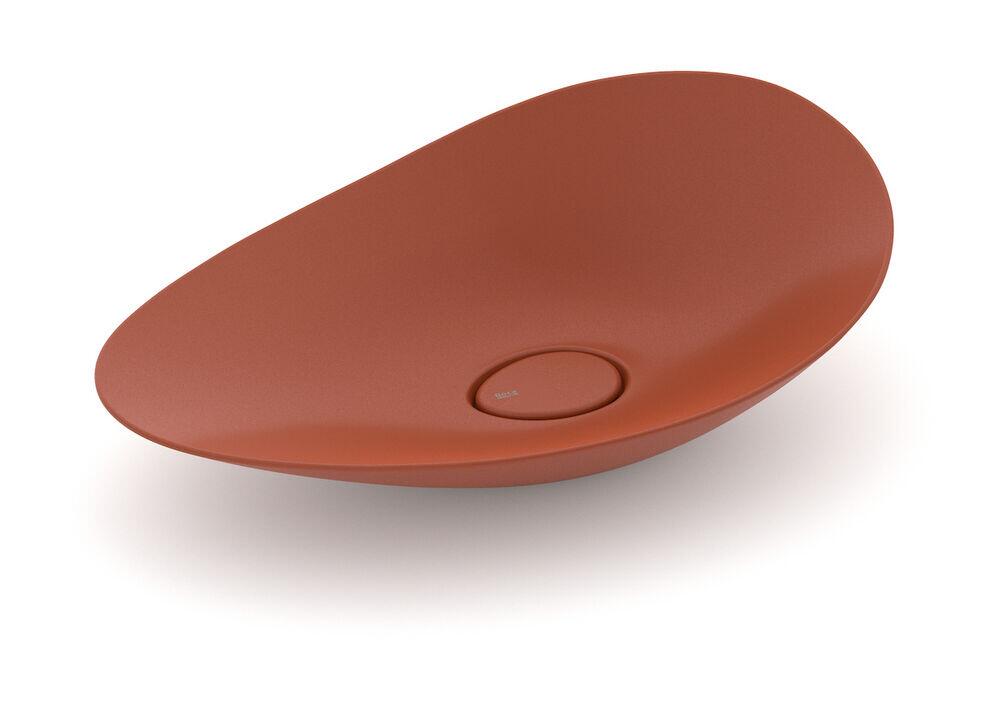Cuba Apoio Louca 62cm X 38cm Terracota Oval Roca