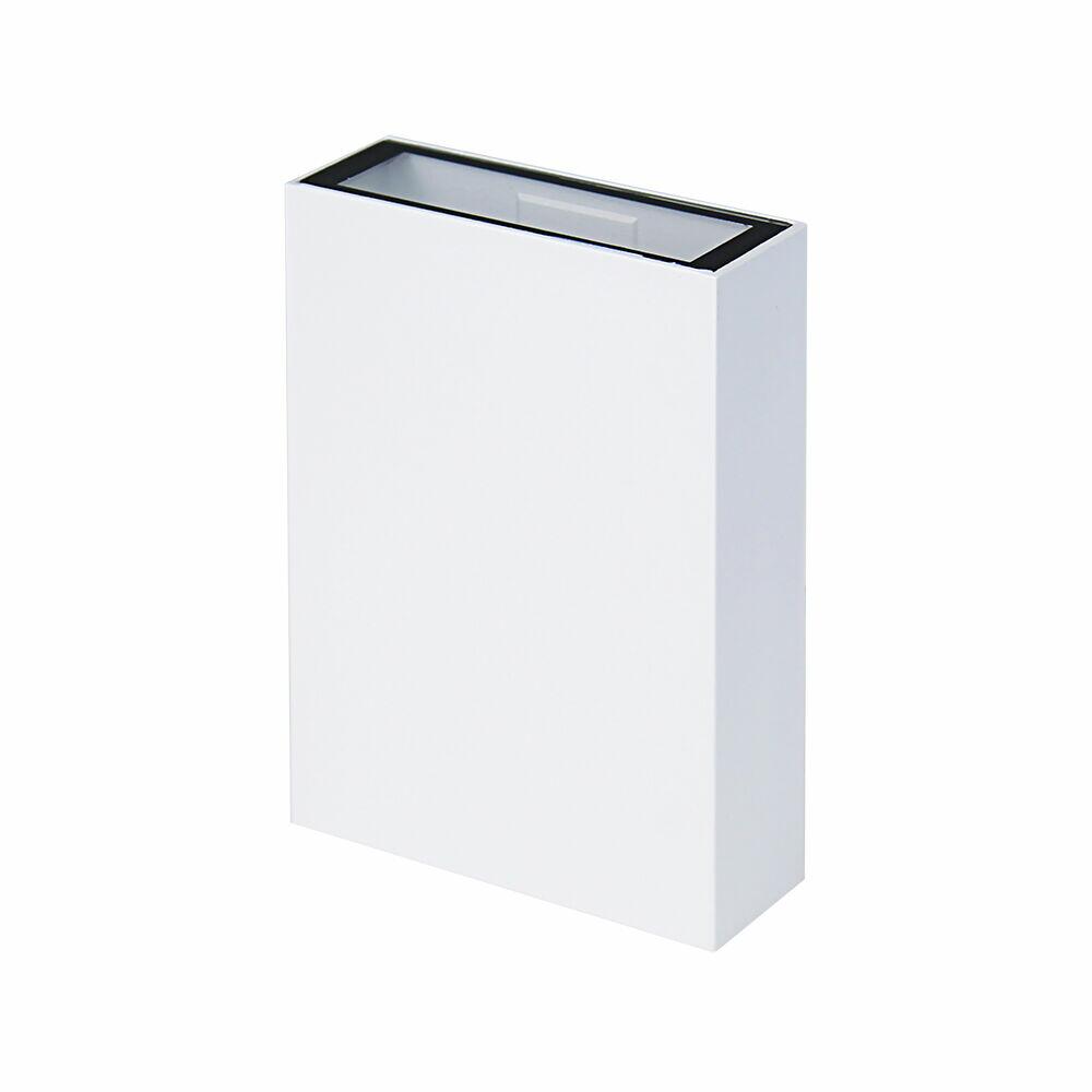 Arandela Led 4w 3000k Quadre Br Branco Bivolt Taschibra