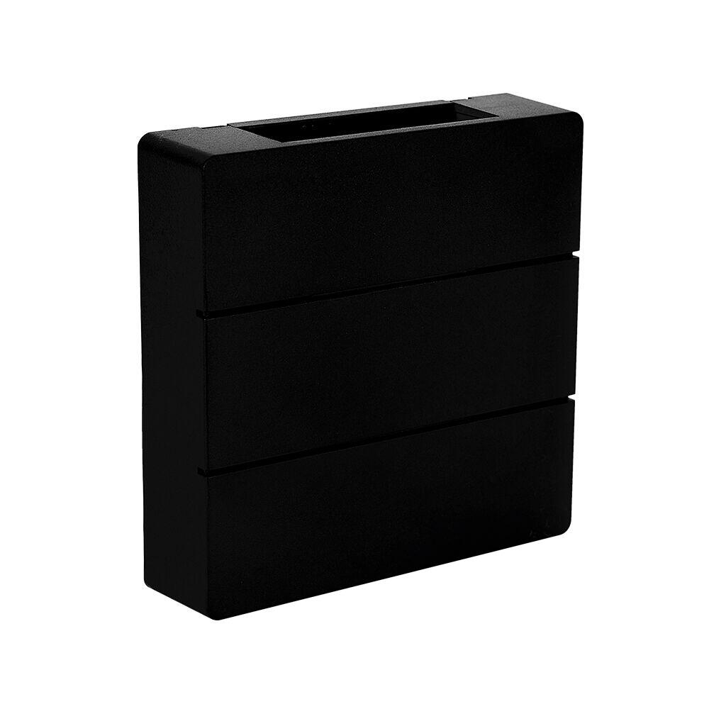 Arandela Led 6w 3000k Pilar Preto Bivolt Taschibra
