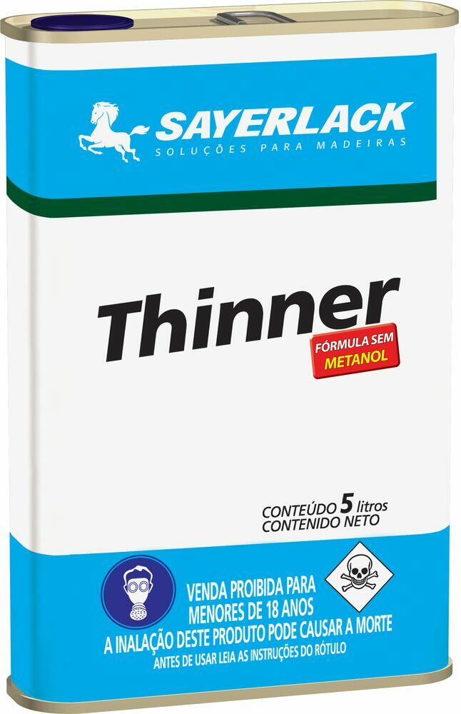 Thinner 5L Thinner Diluente Transparente Sayerlack
