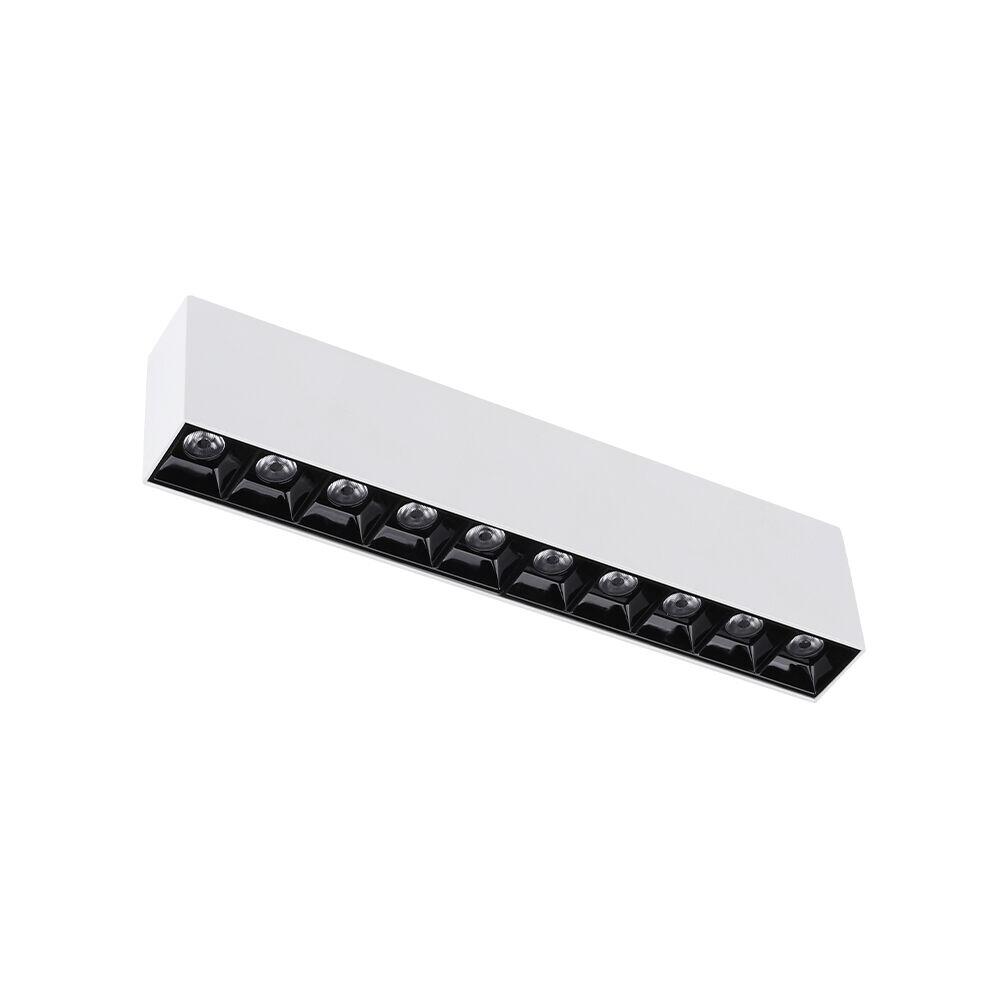 Spot Led Sobrepor Pontual 20w 2700k Branco/preto Bivolt Taschibra