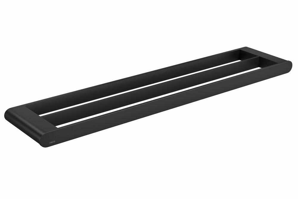 Porta Toaha Barra 60cm Versa Black Matte Deca
