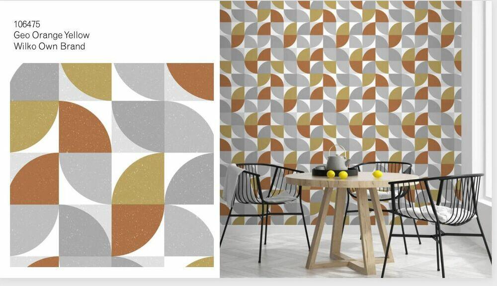 Papel de Parede Bege 52cm x 10m Tokfix