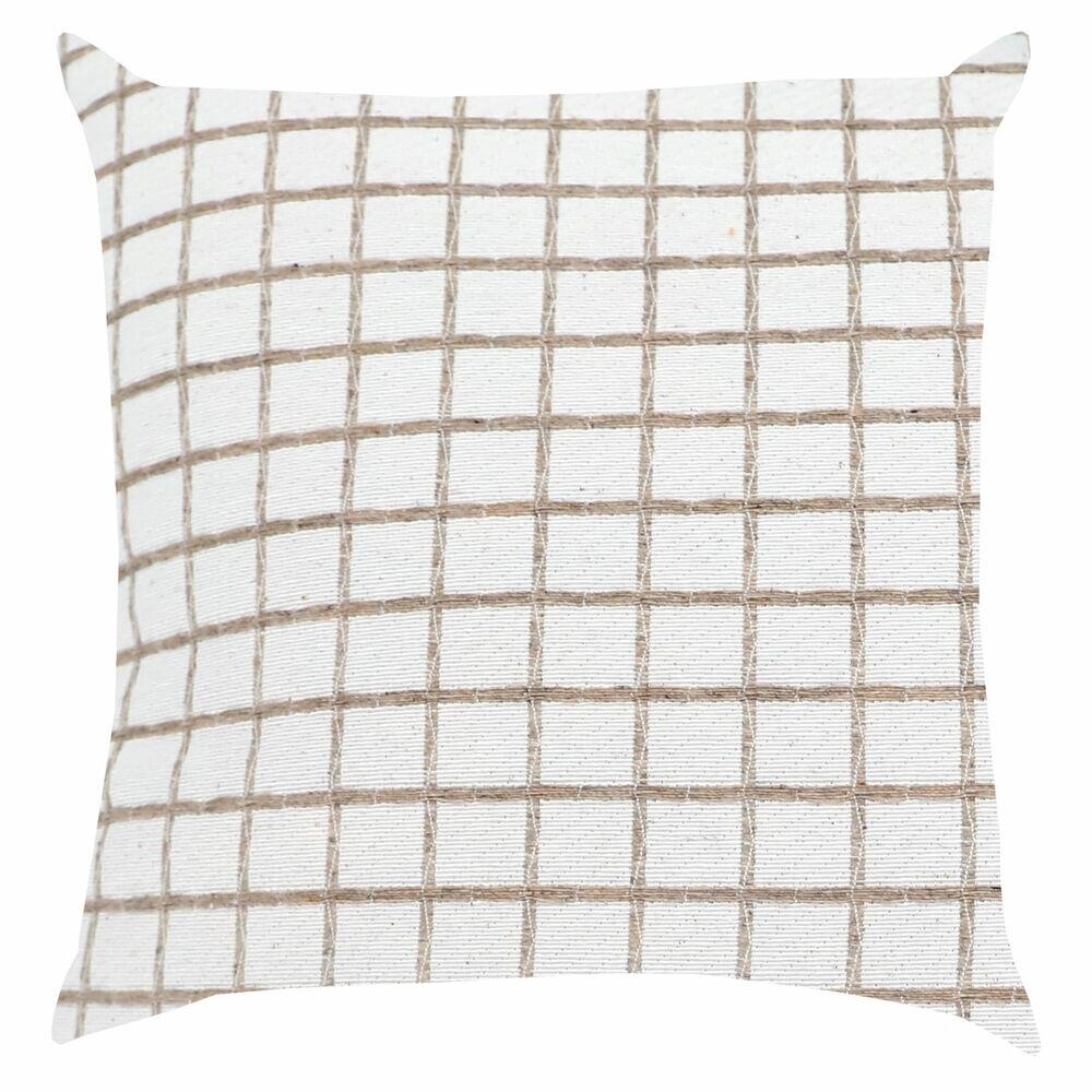 Almofada 43CM X 43CM Prada Linhas Kaqui Diagonal