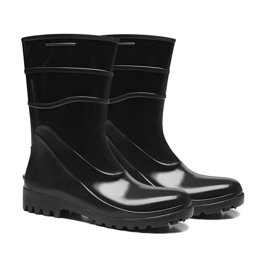Bota de PVC de Cano Curto com Forro Nº 44 Preto Bracol