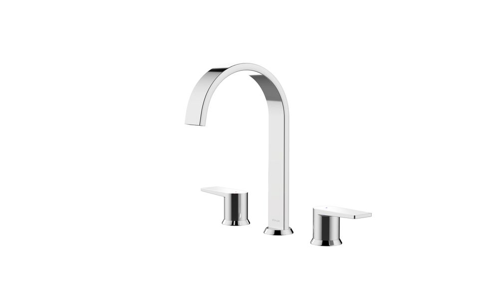 Misturador Bica Alta Leaf Curv Cromado 1/4 Volta Kohler