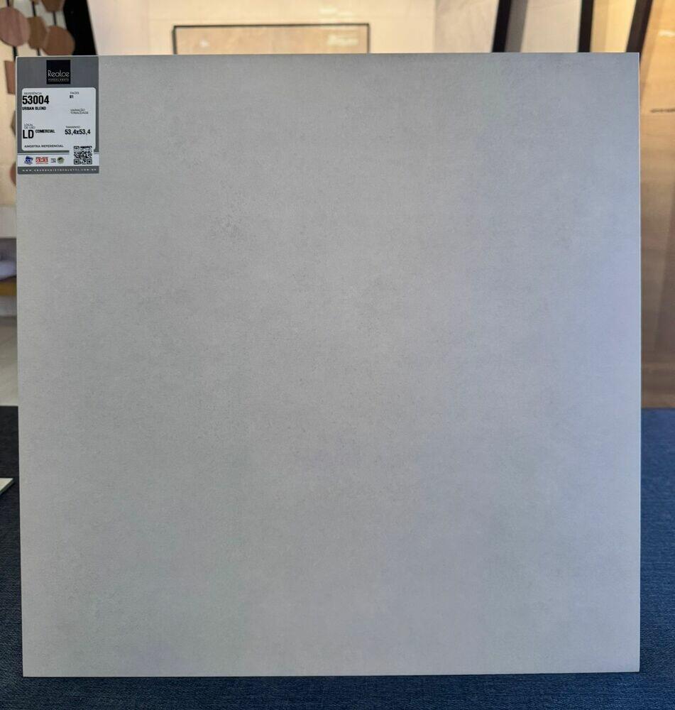 Porcelanato 53cm X 53cm Urban Blend Cinza Claro Ret Extra Realce