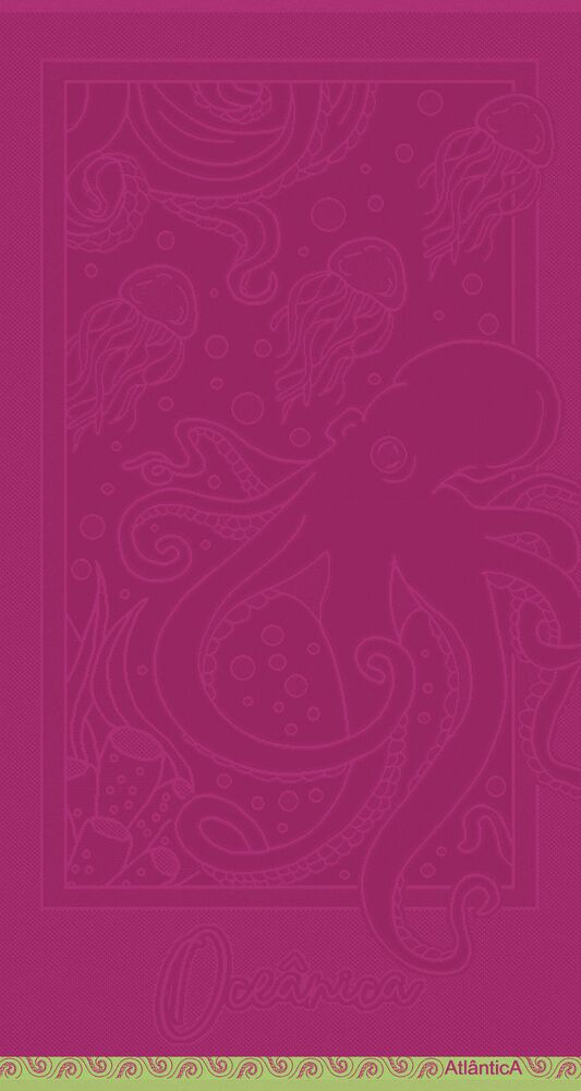 Toalha de Praia Oceânica Rosa 0,80x1,50m Atlântica