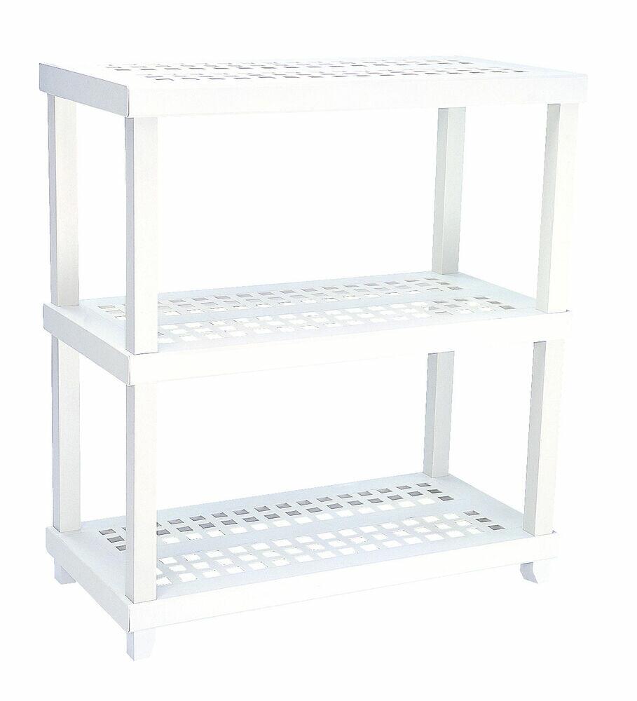 Estante p/150Kg c/3 prateleiras Vig Branca 95,5x86,3x42,2cm