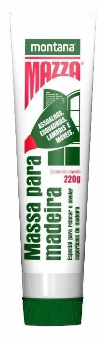 Massa para Madeira 220g Branca Montana