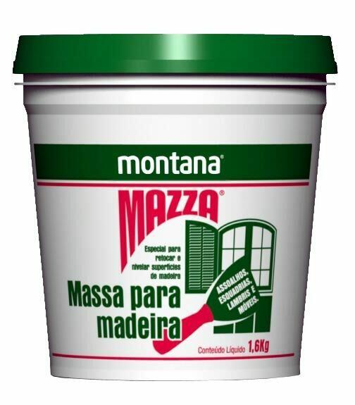 Massa para Madeira 1,6kg Branca Montana