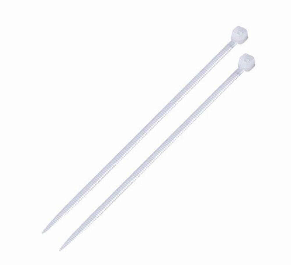 Abraçadeira 3,6x200mm Nylon Natural 100 Peças Bemfixa