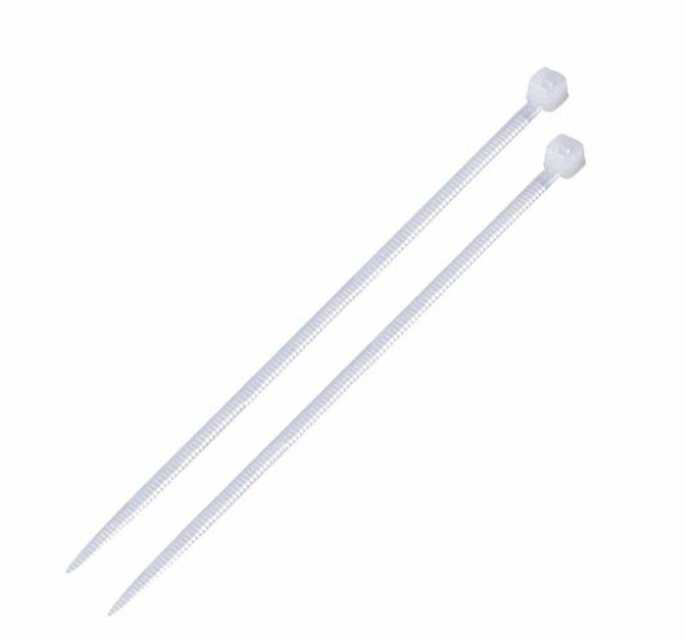 Abraçadeira 3,6x250mm Nylon Natural 100 Peças Bemfixa
