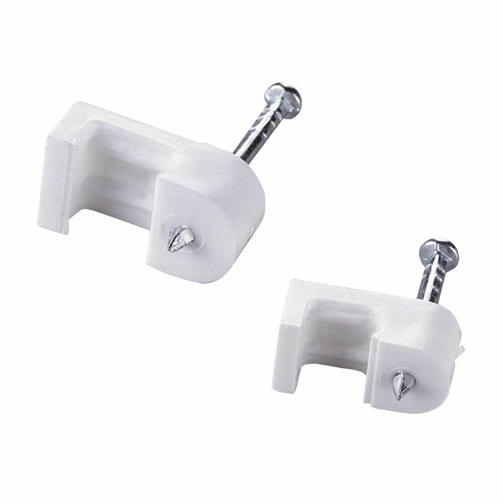 Fixador de Fios Paralelos 0,5mm a 1mm Branco 20 Peças Bemfixa
