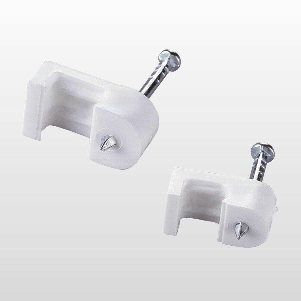 Fixador de Fios Paralelos 1,5 a 2,5mm Branco 20 Peças Bemfixa