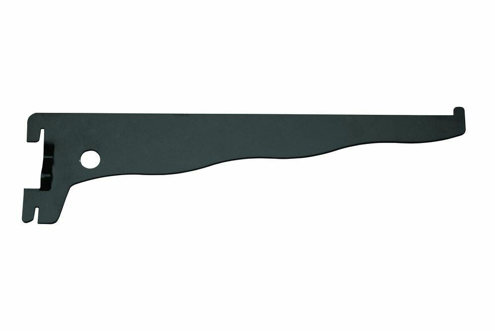 Suporte para Prateleira Aço Prat-K 25cm Trilho Simples Preto