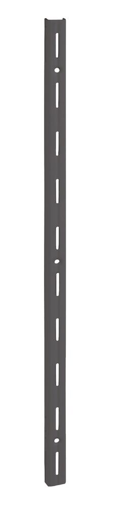 Trilho Simples para Prateleira 30cm Preto Prat-K