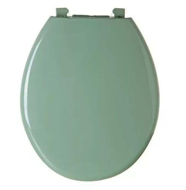 Assento Sanitário Almofadado Convencional/Oval Verde Malva Astra
