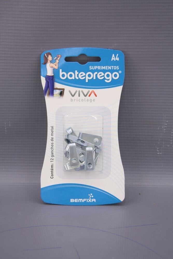 Gancho de Metal para Bateprego Bemfixa 12 Peças 5025