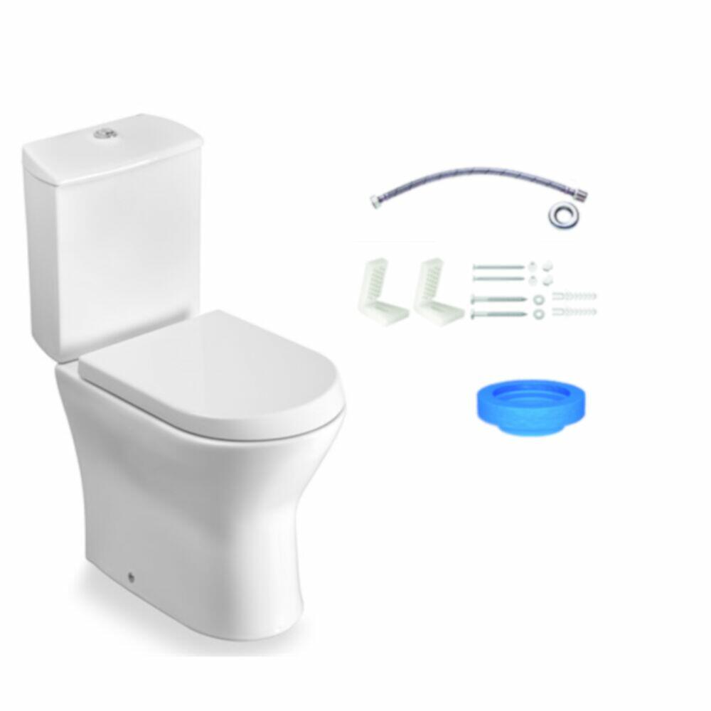 Kit Vaso Sanitário com Caixa Acoplada Acionamento Duplo 3/6L Nexo Branco Roca