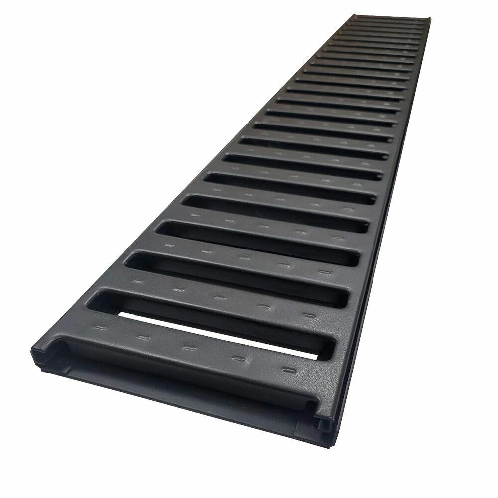 Grelha Preto 15x100cm Calha Forte
