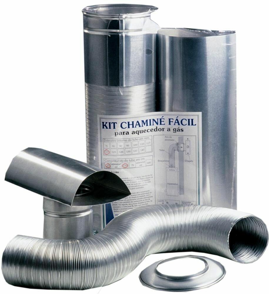 Kit Chaminé Fácil para Aquecedor a Gás 100mmx37cm Westaflex