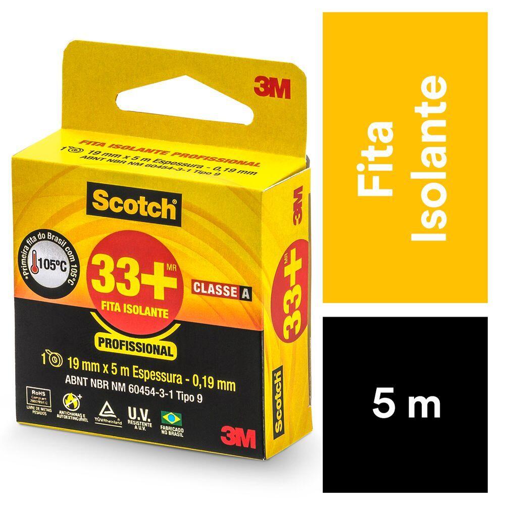 Fita Isolante 18mmx5m Preta 3M