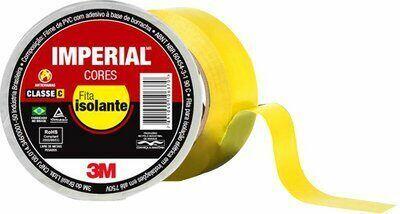 Fita Isolante Imperial 18mmx10m Amarela 3M
