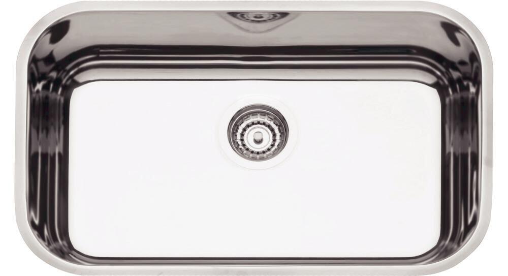 Cuba para Cozinha de Embutir Inox Simples 56x34cm Perfecta Polida Com Válvula Tramontina