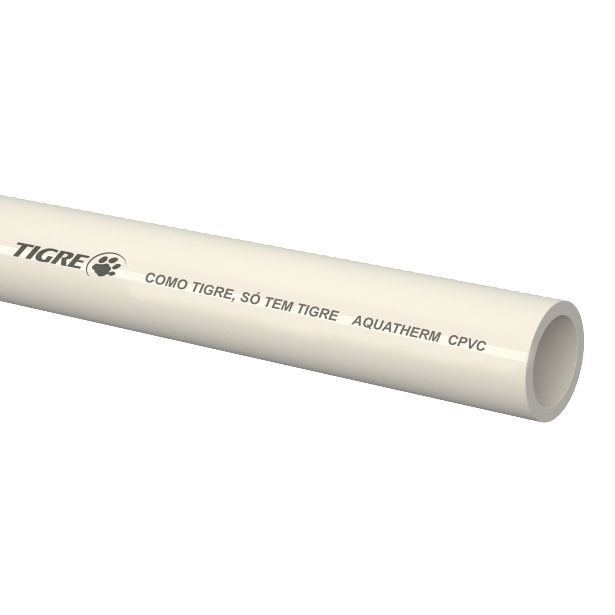 Tubo Aquatherm 35mmx3m CPVC Branco Tigre