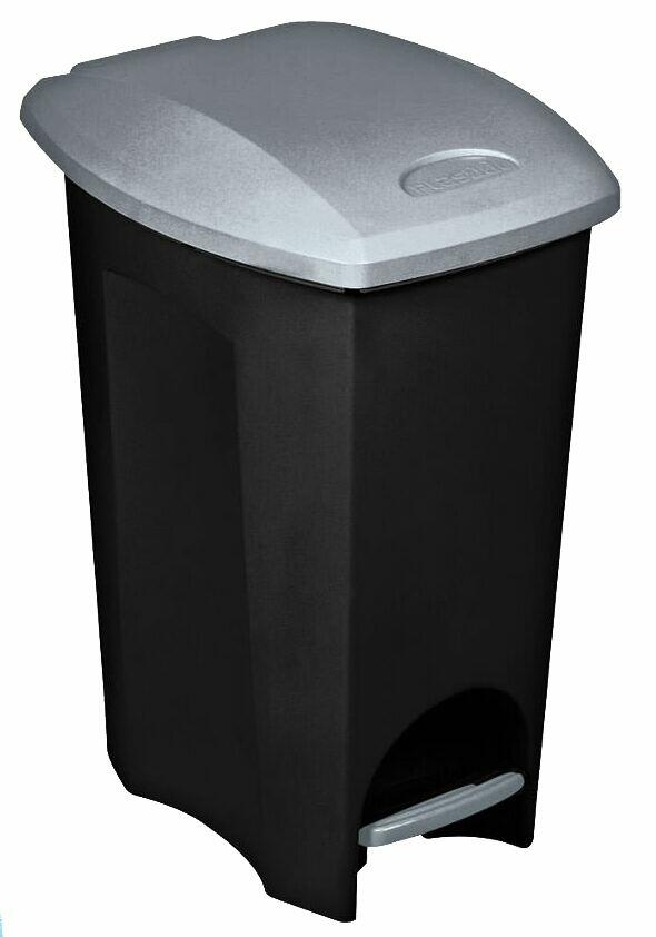 Lixeira Plasútil Ecoblack com Pedal 15L