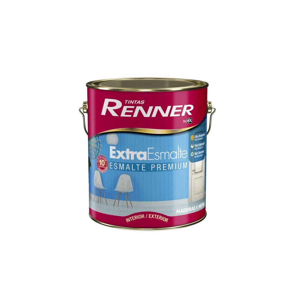Tinta Esmalte Extra Premium Brilhante 3,6L Preto Renner