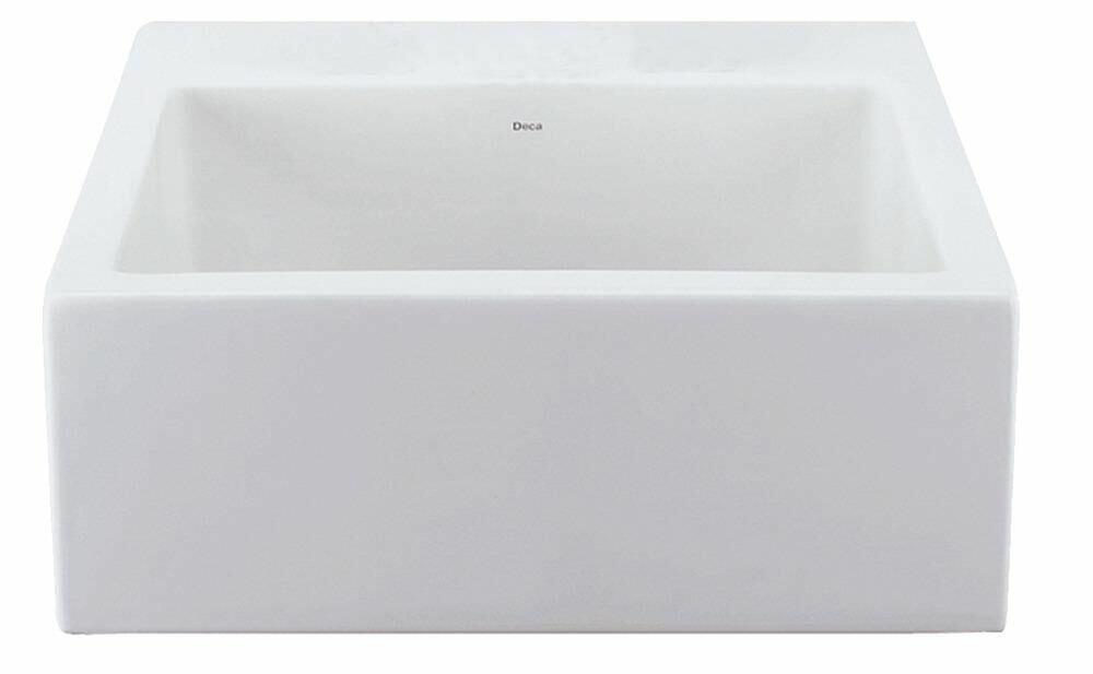 Cuba para Banheiro de Semi Encaixe Quadrada 41x41 Branco Gelo L.830.17 Deca