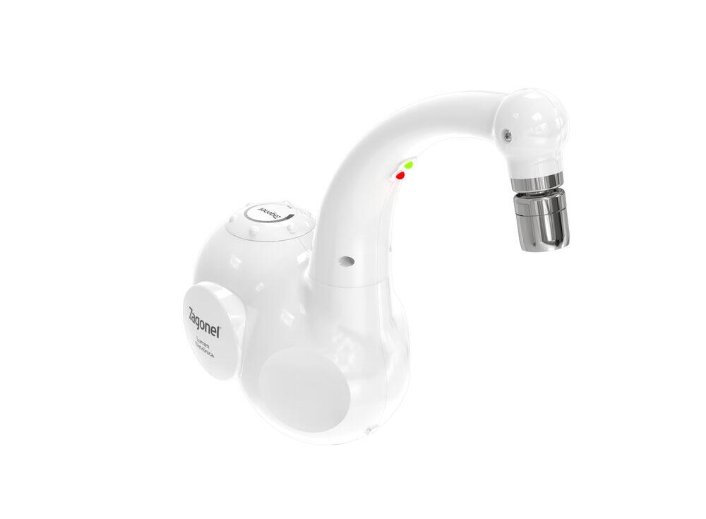 Torneira para Cozinha de Parede Eletrônica Branco Lumen Zagonel