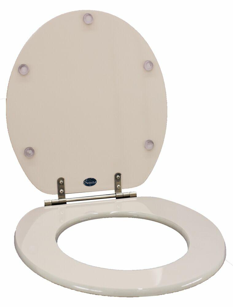 Assento Sanitário MDF Laqueado Convencional/Oval Cinza Platina Hidrofama