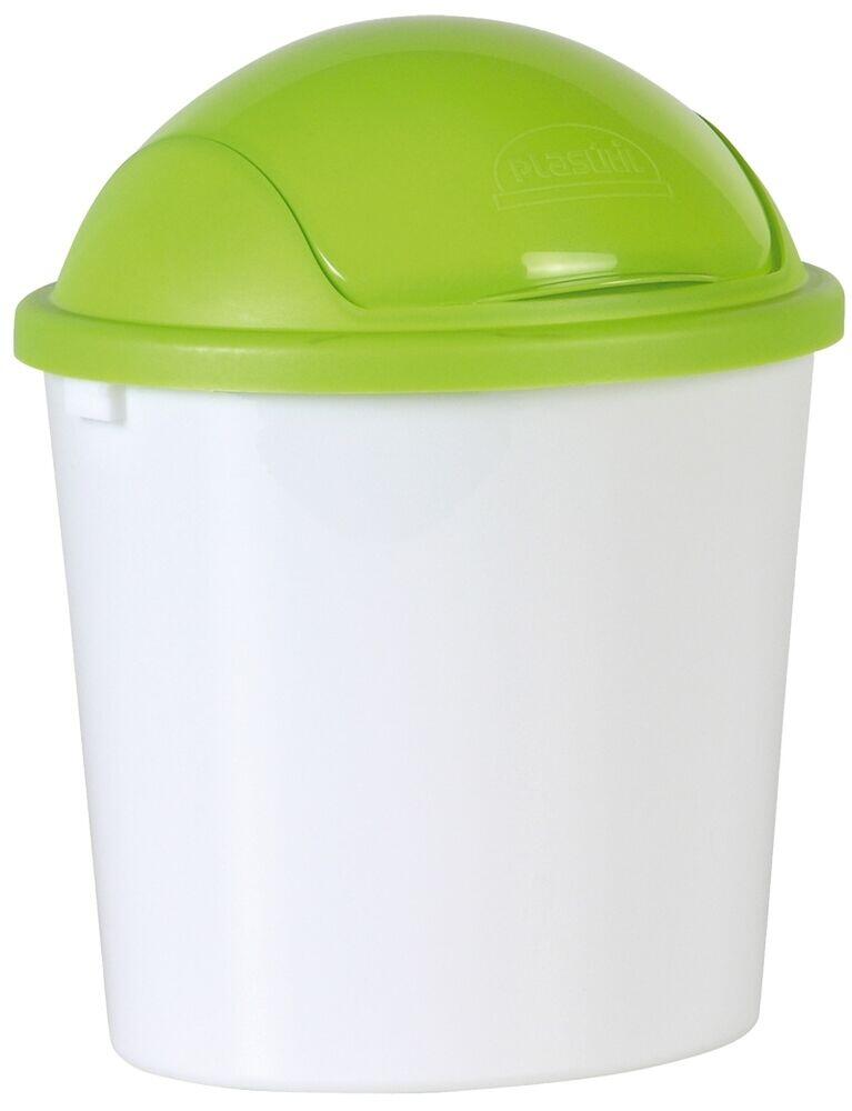 Lixeira de Plástico Plasútil Flip Top com Tampa 2,6L Branca
