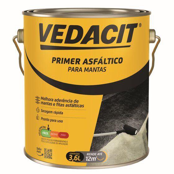 Primer Asfáltico para Mantas 3,6L Vedacit