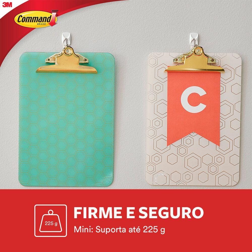 Gancho PVC Adesivo Command Utensílios 3M 3 Peças