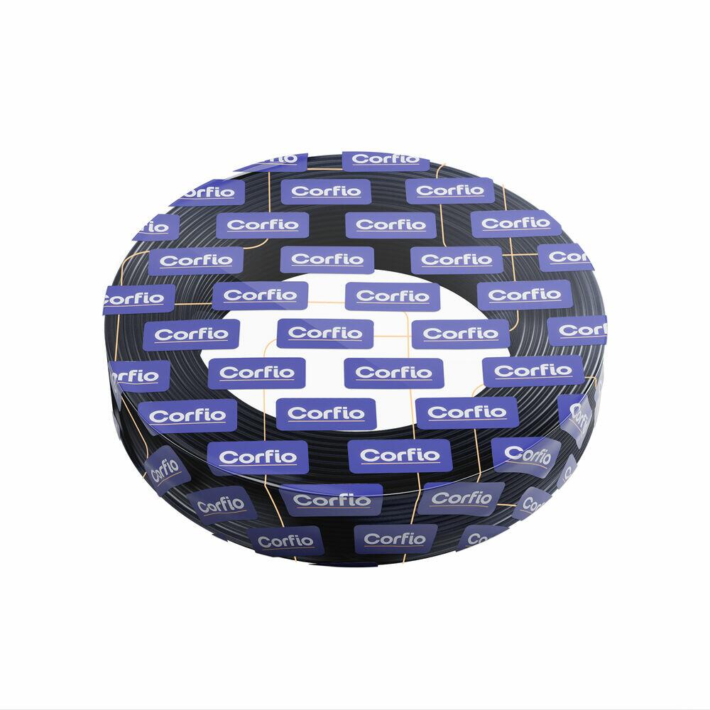 Cabo Flexivel 1,5mm 100m 450/750v Preto Cobre Corfio