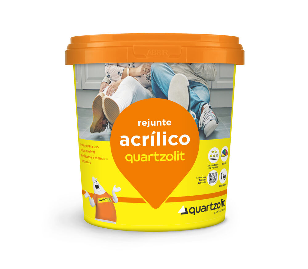 Rejunte Acrílico Quartzolit Marfim 1kg