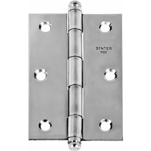 Dobradiça Synter 3'' Pino Luxo Inox