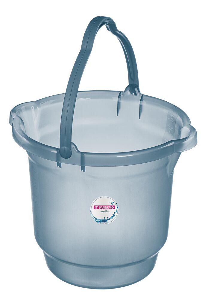 Balde de Plástico 8,5L Cor Cristal Sanremo