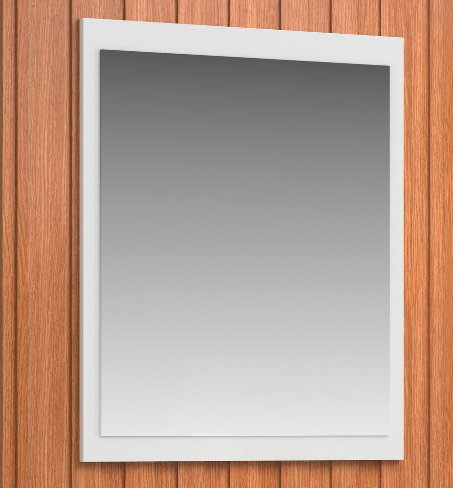 Espelheira para Banheiro MDF Catedral Branca 53cm C-Linea